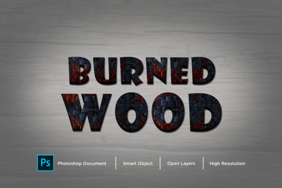 Download Burned Wood Text Effect Layer Style - Effect Collection