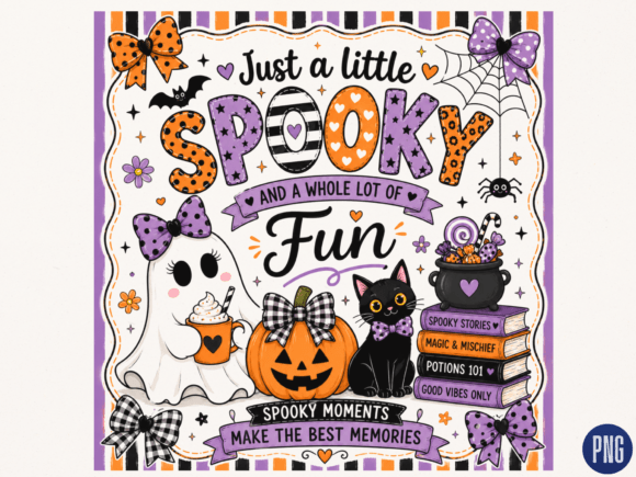 Download Just a Little Spooky Fun PNG, Cute Hallo - A little spooky Collection