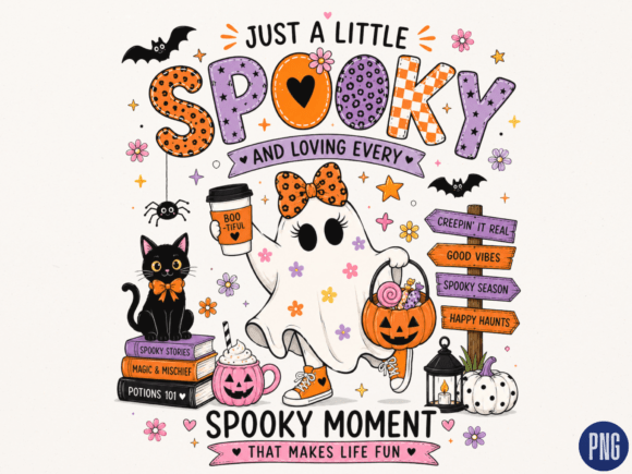 Download Just a Little Spooky PNG, Cute Halloween - A little spooky Collection